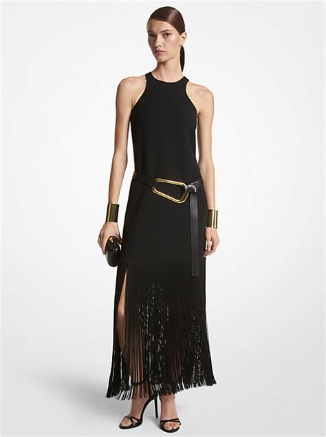 michael kors fringe dress|Michael Kors formal dresses.